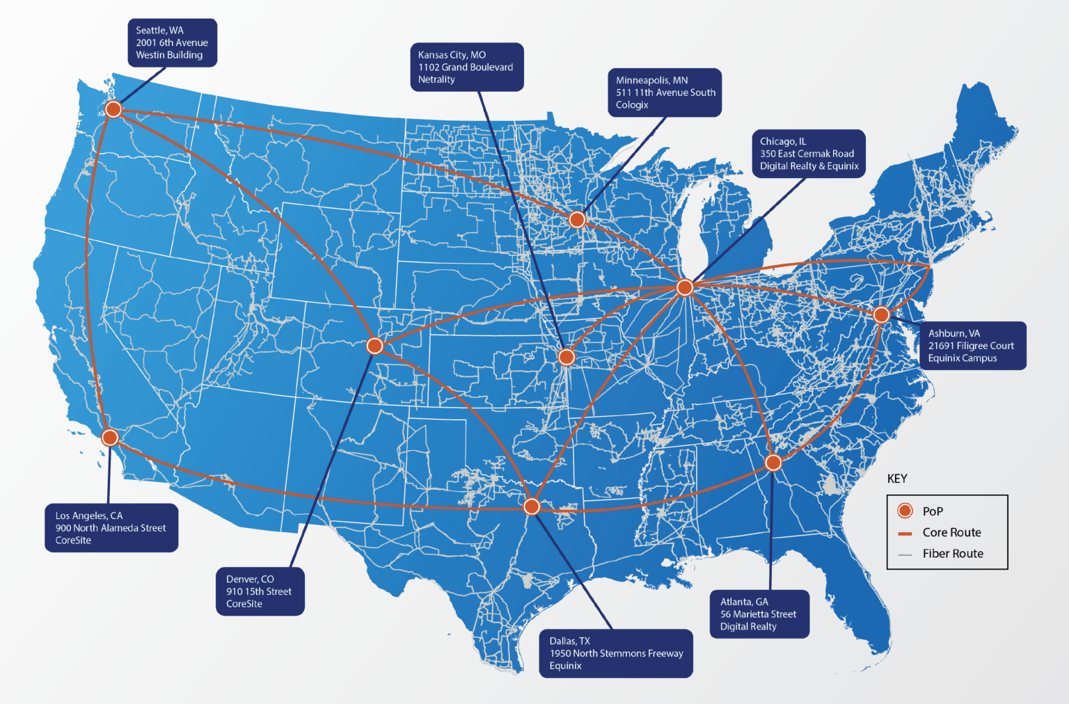 INDATEL National Fiber Map – Dakota Carrier Network